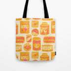 Vagabondâs Cupboard - marigold and pink Tote Bag Gallery Image 1