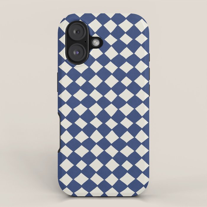 Diamond Pattern Abstract - Dark Blue iPhone Case Gallery Image 1