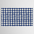 Diamond Pattern Abstract - Dark Blue Tablecloth Gallery Image 2