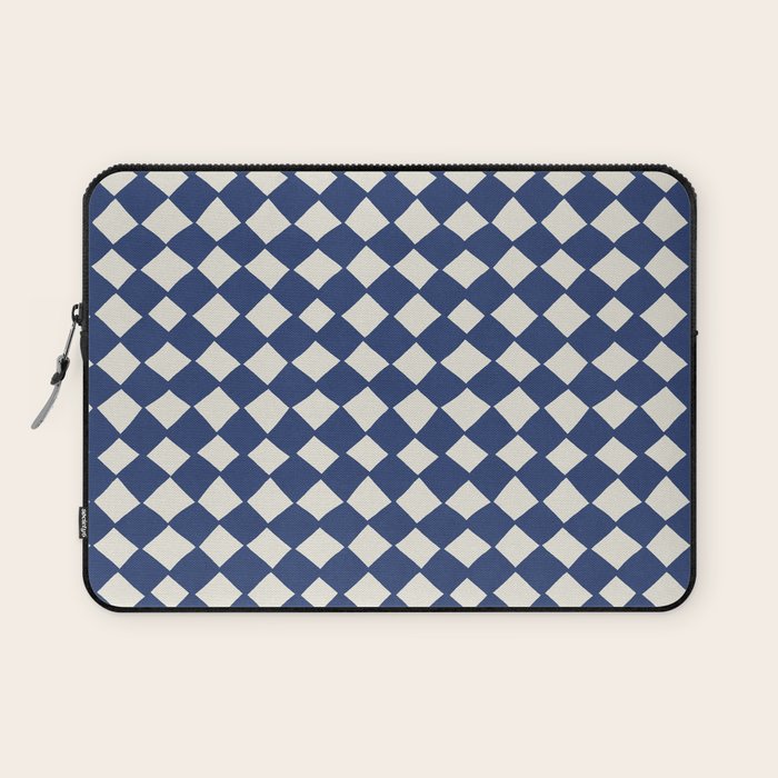Diamond Pattern Abstract - Dark Blue Laptop Sleeve Gallery Image 1