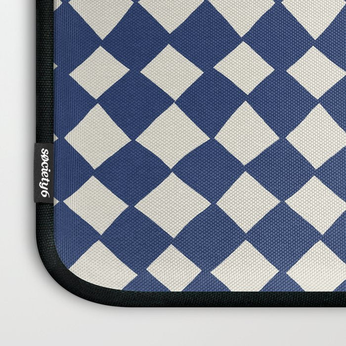 Diamond Pattern Abstract - Dark Blue Laptop Sleeve Gallery Image 3