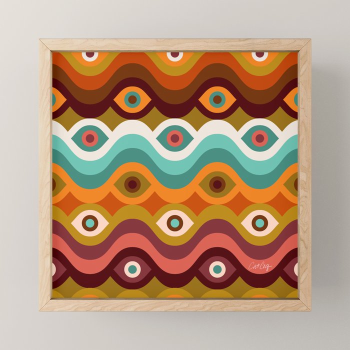 Psychedelic Eye Melt - 60s Palette Mini Art Print Gallery Image 1