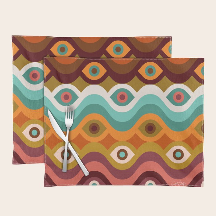 Psychedelic Eye Melt - 60s Palette Placemat Gallery Image 1