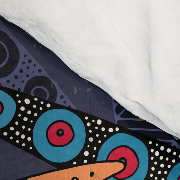 boho weed midnight Comforter Gallery Image 4