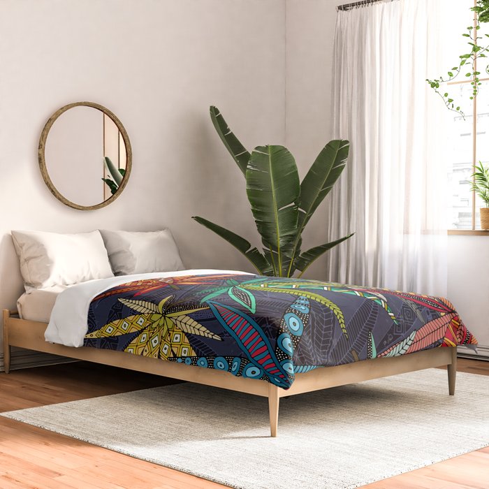 boho weed midnight Comforter Gallery Image 2