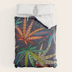 boho weed midnight Comforter Gallery Image 6