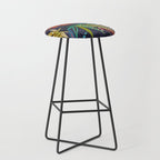 boho weed midnight Stool Gallery Image 1