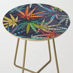 boho weed midnight Side Table Gallery Image 2