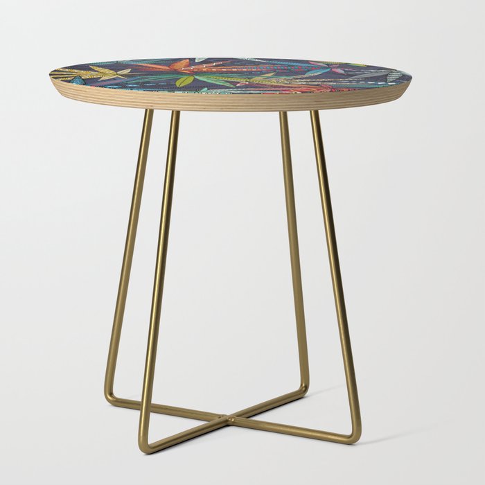 boho weed midnight Side Table Gallery Image 1