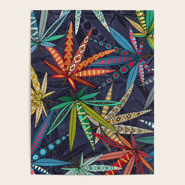 boho weed midnight Poster Gallery Image 4