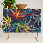 boho weed midnight Credenza Gallery Image 1