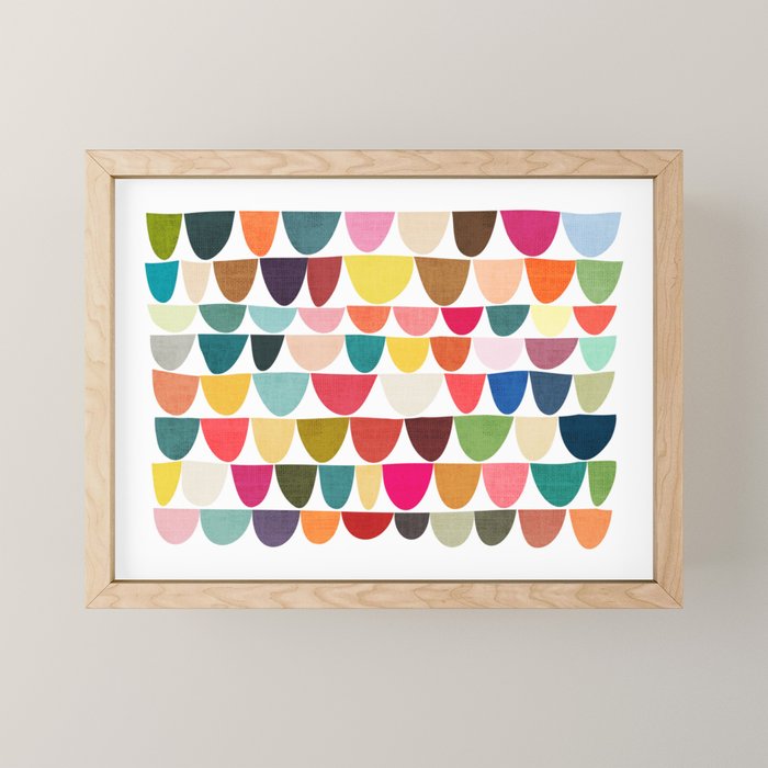Fish scales pattern Mini Art Print Gallery Image 1