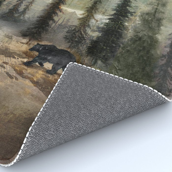 Mountain Black Bear Rug Gallery Image 4