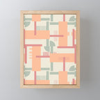Playful geometric stripes C Mini Art Print Gallery Image 1