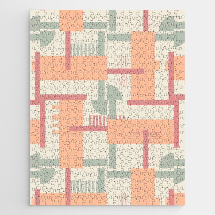 Playful geometric stripes C Jigsaw Puzzle Gallery Image 1
