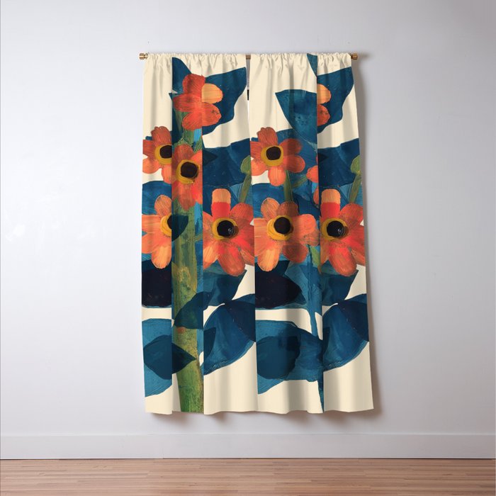 Mexican Sunflower Study Window Curtain Gallery Image 3