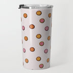 Happy Flower Print in Cream Travel Mug Gallery Image 3
