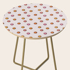 Happy Flower Print in Cream Side Table Gallery Image 2