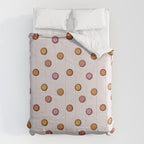 Happy Flower Print in Cream Comforter Gallery Image 6