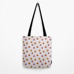 Happy Flower Print in Cream Tote Bag Gallery Image 2