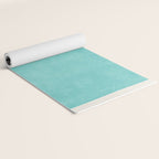 Aqua Turquoise Minimalist Art Yoga Mat Gallery Image 2