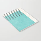 Aqua Turquoise Minimalist Art Notebook Gallery Image 2