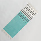 Aqua Turquoise Minimalist Art Yoga Mat Gallery Image 1