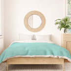 Aqua Turquoise Minimalist Art Duvet Cover Gallery Image 3