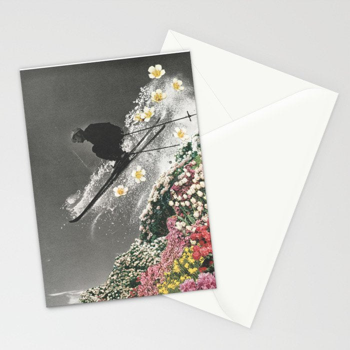 Spring Skiing Stationery Card Gallery Image 2