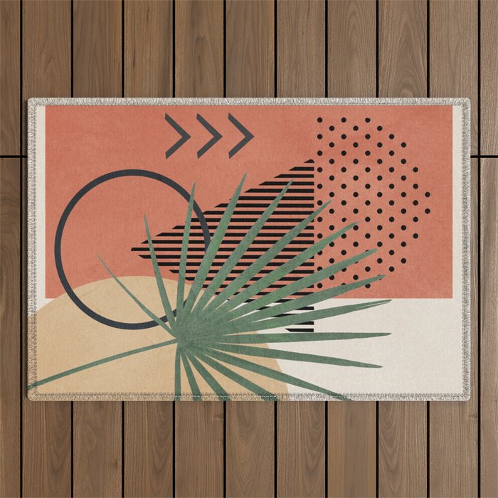 Nature Geometry II Outdoor Rug Gallery Image 1