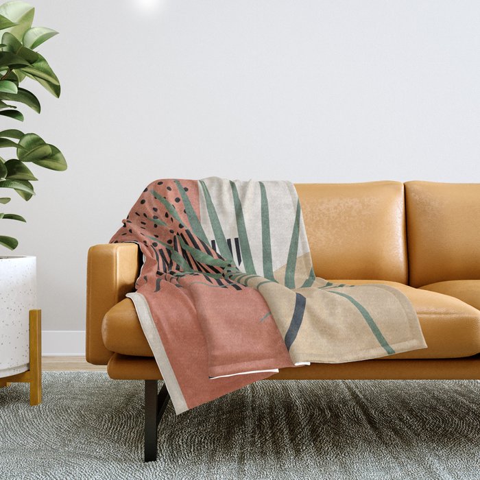 Nature Geometry II Throw Blanket Gallery Image 1