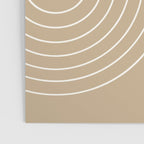 Minimal Line Curvature LXXXV Neutral Tan Mid Century Modern Arch Abstract Poster Gallery Image 3