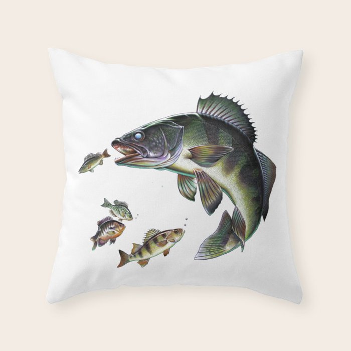 Walleye Throw Pillow Gallery Image 6