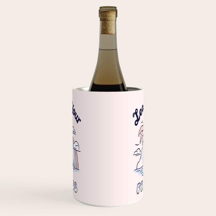 LEAN ON YOUR FRIENDS (BLUE/PINK) Wine Chiller Gallery Image 1