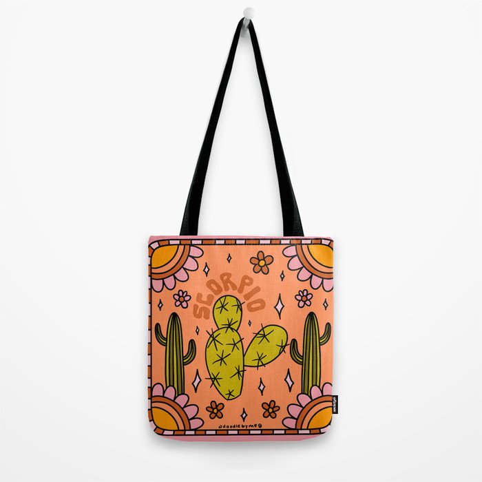 Scorpio Cactus Tote Bag Gallery Image 2