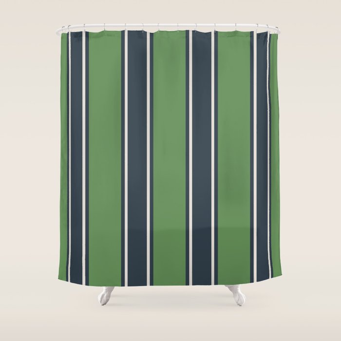 Cozy Heirloom Stripe Harmony Shower Curtain Gallery Image 1