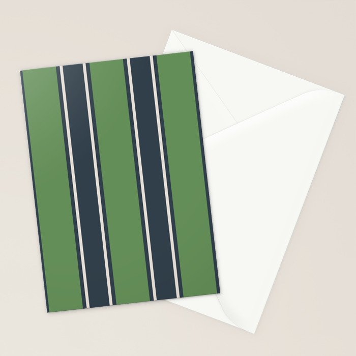 Cozy Heirloom Stripe Harmony Stationery Card Gallery Image 2