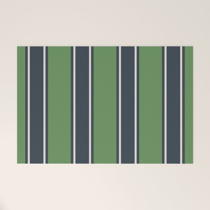 Cozy Heirloom Stripe Harmony Welcome Mat Gallery Image 1