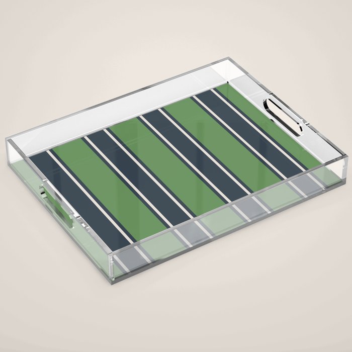 Cozy Heirloom Stripe Harmony Acrylic Tray Gallery Image 1
