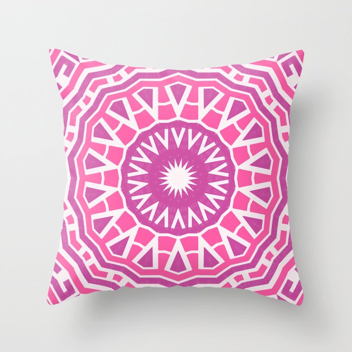 Patchouli Sun Mandala Throw Pillow Gallery Image 6