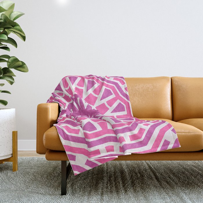 Patchouli Sun Mandala Throw Blanket Gallery Image 1