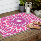 Patchouli Sun Mandala Outdoor Rug Gallery Image 2