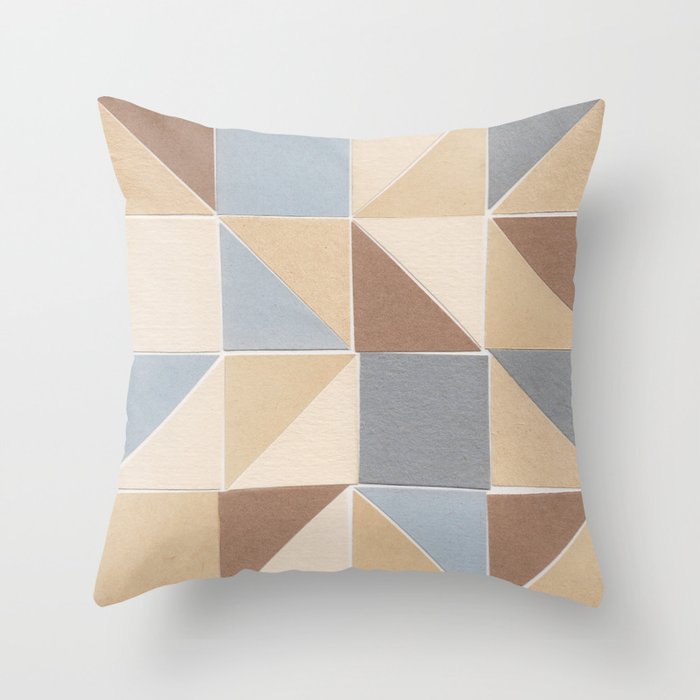 Paper Quilt Throw Pillow Gallery Image 1