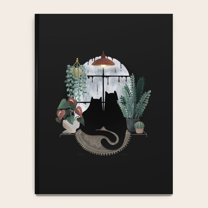 Rainy Day Cats on Black Notebook Gallery Image 4