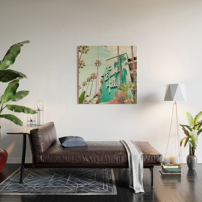 The Beverly Hills Hotel Wood Wall Art Gallery Image 2