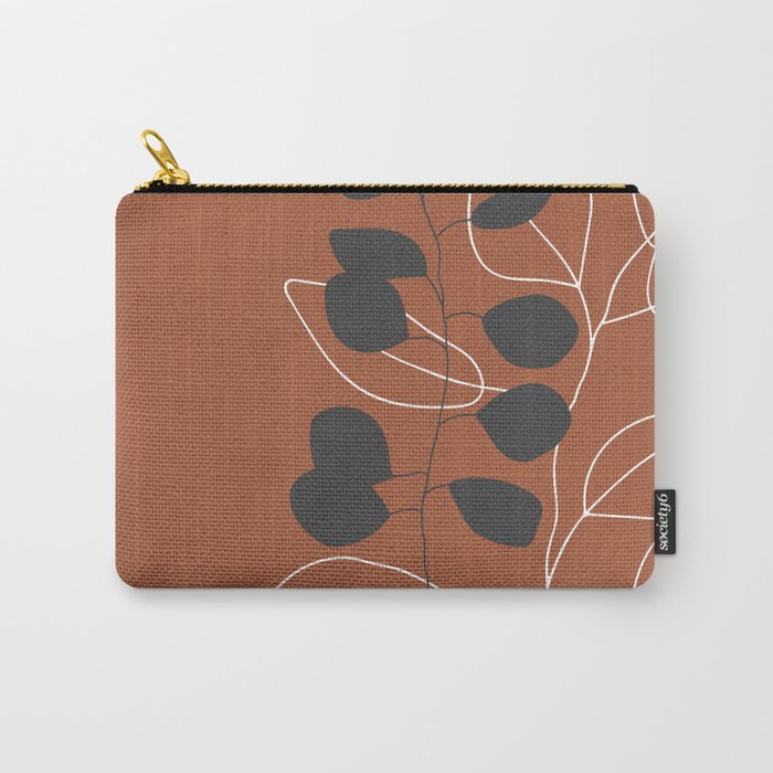 Minimalist Leaf Floral Carry All Pouch Gallery Image 1