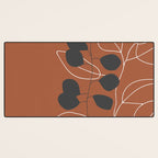Minimalist Leaf Floral Desk Mat Gallery Image 3