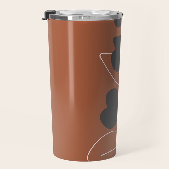 Minimalist Leaf Floral Travel Mug Gallery Image 3