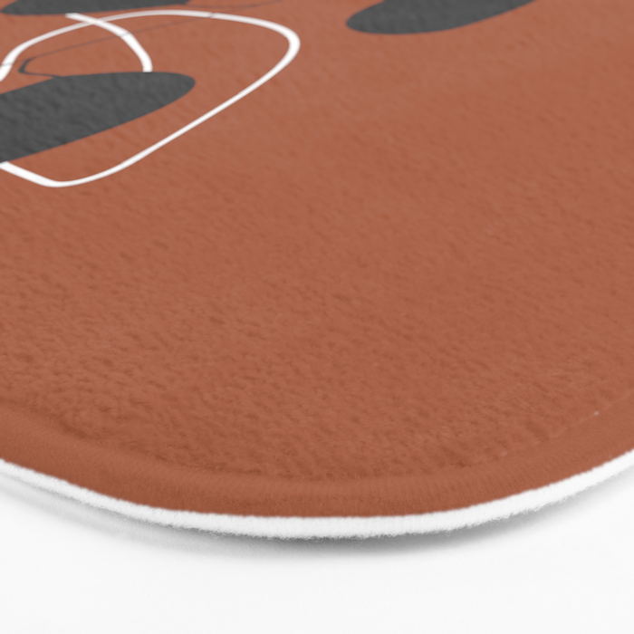 Minimalist Leaf Floral Bath Mat Gallery Image 3