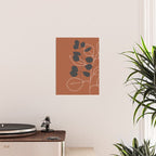 Minimalist Leaf Floral Poster Gallery Image 2